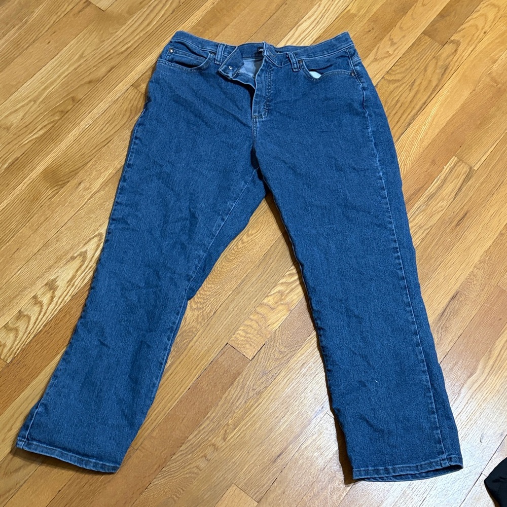Lee Women's Straight Leg Blue Jeans - Picture 1 of 1